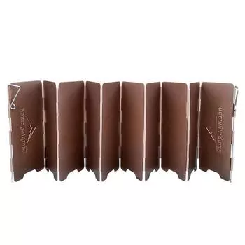 10 Plate Bronze-coloured Folding Outdoor Camping Cooking Gas Stove Windshield Aluminium Alloy Wind Screen Cooking Shield