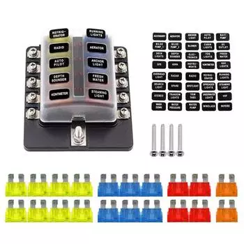 10-Position Fuse Box-With Accessories