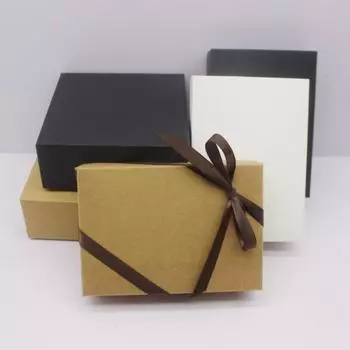 10 шт. 13,5x5x3,7 см 12x12x4,5 см белая/кожаная/черная подарочная коробка, подарочная упаковочная коробка для конфет