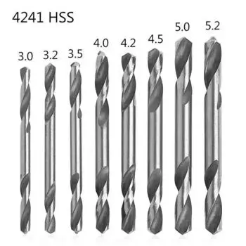 10 шт. 3/3,2/3,5/4/4,2/4,5/5/5,2 мм HSS двухстороннее спиральное торсионное сверло, инструмент Hot FAI 3.2 mm
