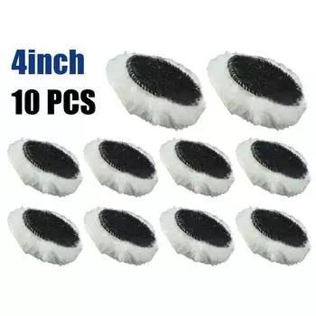 10 шт. 4-дюймовые шерстяные полировальные диски Heavy Cut Pads для полировки автомобиля