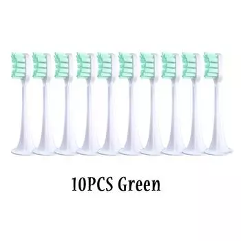 10 шт. для XIAOMI MIJIA T300/T500/T500C/T700 Сменные насадки для щеток Sonic Electric Tooth Мягкие колпачки для щетинок Вакуумные насадки для упаковки