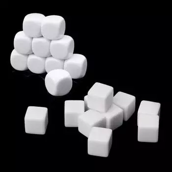 10 шт./компл. D6, 6-сторонние кости DND, 16 мм, 20 мм, настольная игра, многогранные многогранные кости, TRPG DND