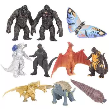 10 шт./компл. Mechagodzilla Gigan Anguirus фигурку ПВХ подарочные игрушки игрушка динозавр