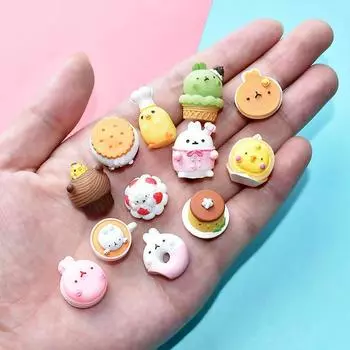 10 шт. кукольный домик мини десерт модель кукольный домик мультяшный торт печенье кукольный домик кухня еда аксессуары