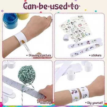 10 шт./лот DIY браслет с рисунком, браслеты для украшения вечеринки, пустые браслеты для взрослых