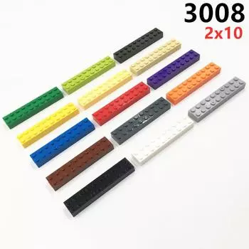 10 шт./лот MOC Запчасти 3006 Кирпич 2x10 Совместимые фигурки Кирпичи DIY Сборка Строительные блоки Частицы Детские Головоломки Игрушки для мозга Подарок