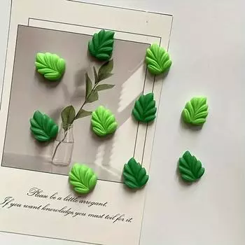 10 шт., Магниты на холодильник, Магниты на холодильник с мультяшными листьями, Милые декоративные магниты, Персонализированный магнит на холодильник для кухни и офиса