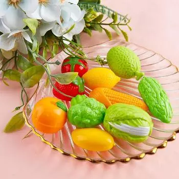 10 шт. мини-игрушка с фруктами и овощами для детей, аксессуары для кукольного домика