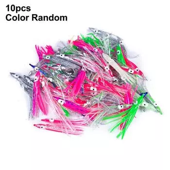 10 шт. Мягкая приманка 10 шт. 5 см/7 см/10 см/12 см Разноцветная случайная красивая 5cm