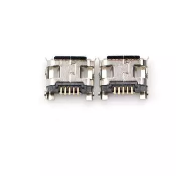10 шт., простая в использовании розетка Micro USB типа B, 4 фиксированных вертикальных ножки
