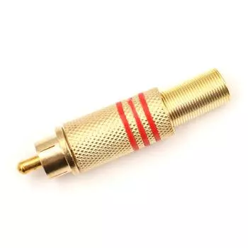 10 шт. разъем RCA мужской разъем аудио видео сварка золотой красный черный