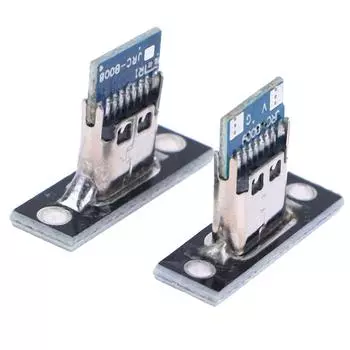 10 шт. разъем USB 3.1 Type C с винтовой фиксирующей пластиной Type-C USB Jack 3.1 Type-C 2Pin 4Pin женский разъем Jack порт зарядки 4Pin