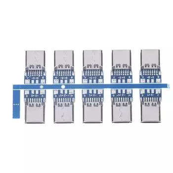 10 шт. разъем USB 3.1 типа C, 14-контактная гнездовая розетка со сквозными отверстиями