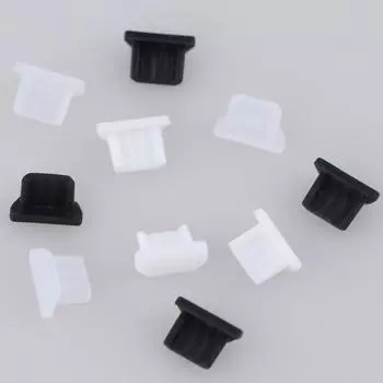 10 шт. универсальная пылезащитная заглушка Micro-USB, крышка порта зарядного устройства, гнездовой интерфейс чёрный