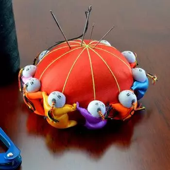 10 см круглое основание гостиная украшение дома DIY инструмент для рукоделия с 10 куклами игольница подушечка для булавок круглое основание семейный подарок милый