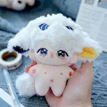 10 см мини-милые плюшевые игрушки куклы серии Little Sheep Seastar / обычное тело кукла из хлопка с ушками и хвостом животного подарок на день рождения для девочки 10CM