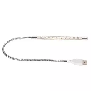 10 светодиодов USB-подсветка для клавиатуры ноутбука, бытовая, с низким энергопотреблением, портативный компьютерный ночник