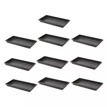 10bag Sprout Vegetable Plate - Sturdy And Thick Easy To Manage Leakproof Succulent Square Soaking Basin Easy To Handle