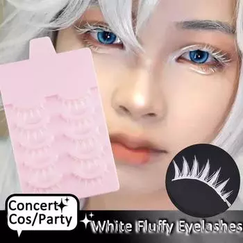 10Clusters Makeup Fluffy False Eyelashes Lashes Extension Curled Fake Eyelashes Makeup Tool 10Clusters StyleB