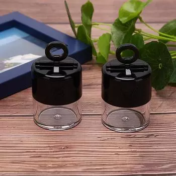 10G Portable Plastic Empty Loose Powder Box Makeup Jar Container With Puff 1Pc