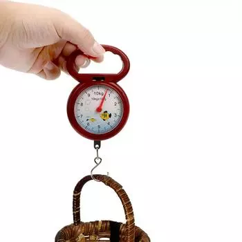 10kg for Fishing Pocket Luggage Mini Weighing Scales Pointer Hook Hanging Scales Portable
