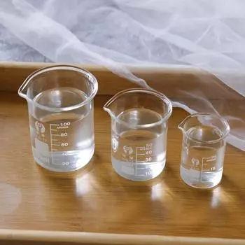 10ml 25ml 50ml 100ml 150ml Lipstick Heating Beaker Transparent Measuring Beaker Chemistry Lab 10ML