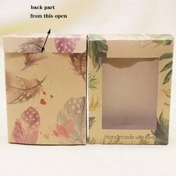 10pc paper flower pattern Candy Box with Window DIY thank you marbling Wedding Birthday Christmas gifts package box 10box