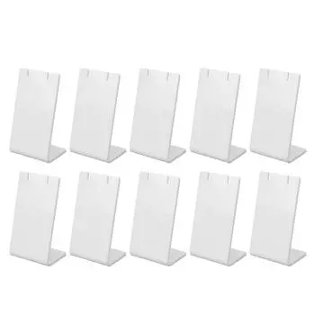 10pcs Acrylic Earring Holder Organizer Ear Studs Jewelry Storage Display Rack Showcase Earrings белый