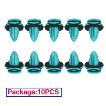 10PCS Auto Bumper Fastener Clips Car Styling Fender Door Panel Rivets For Universal Car Auto Bumper Fastener Clips зелёный
