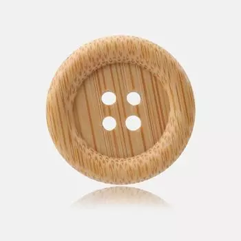 10Pcs Bamboo Shadow Button, Log Color Linen Shirt Sweater Cardigan Knitted Sweater Suit Button Button primary color 11mm