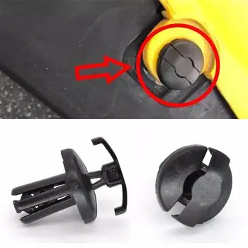 10Pcs Black Motorcycle Screw Pushed Rivets Trim Clips 90683-GAZ-003 For Honda