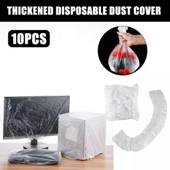 10pcs Dust-proof Disposable Plastic Wrap Kitchen Home anti electrical appliances oil Furniture J6B6 60*70cm-10pcs