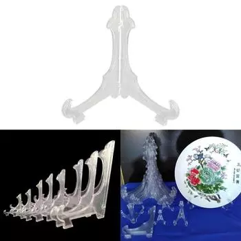 10pcs Foldable Triangle Display Stand Multifunction Support Holder Shelf Supplies for Bedroom Plate Photo Card