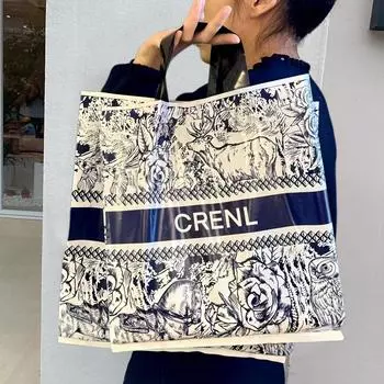 10pcs Gift Bag Navy Blue Forest Rose Bag Clothing Store Bag Packaging Bag Elegant Shopping Bags Retro 25x30cm 25x30x8cm
