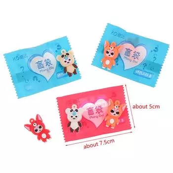 10Pcs Labubu Random Pack Animals Model Mini Labubu Action Figures Figurine Home Decoration Kids Gift