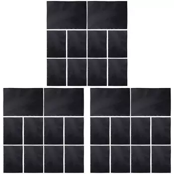 10Pcs Magnetic Picture Frame Photo Display Frame for Home School Office (Black)