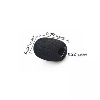 10Pcs Microphone Protector Replacement, Mic Foam Covers Lapel Microphone Windscreens Windshield Sponge Covers