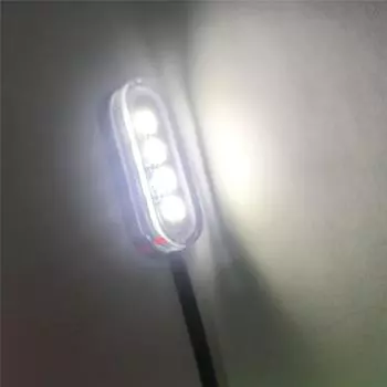 10Pcs Modified White LED Light Refit Kit Atmosphere Lamp For Motorcycle ATV 12V