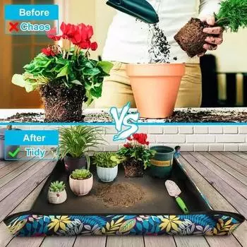 10PCS New Printed Oxford Gardening Mat Soil Replacement Mat Change Pots Plant Flowers Mix Soil Mat Gardening Tools Supplies