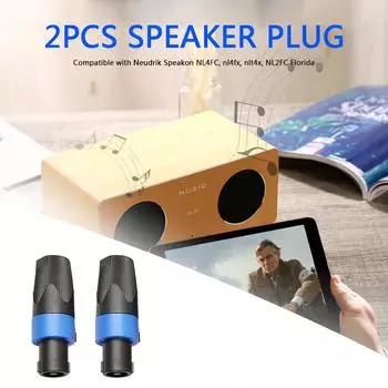 10pcs NL4FC Speaker Connector 4 Pole 4Pin Male Audio Cable Adapter Speakon ABS Shell Jack Accessories Ohm Plug For Neutrik NL4FC