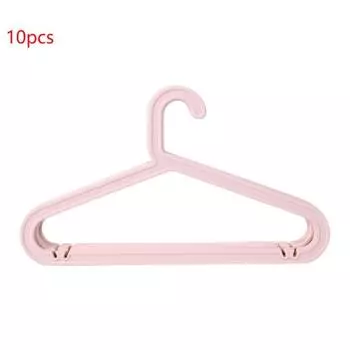 10Pcs Nordic Household Plastic Clothes Hangers Strong Heavy Duty Traceless Nonslip Drying Rack Storage Holder for for X3UC чёрный