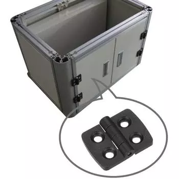 10PCS Plastic Small Hinges Door Bearing Butt Cabinet ABS Hinge With Pre-drilled Countersunk Hole For Box