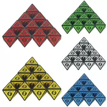 10Pcs Polyhedral Dice 8 Sided Game Dice Set for DND RPG Table Game синий