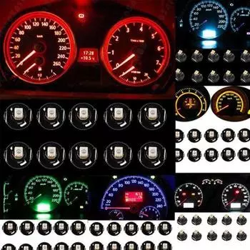 10шт Клин T4.2 1210 Инструмент Авто Приборная панель автомобиля Светодиодные лампочки 10