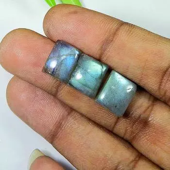 10X12MM Радужный Лабрадорит Октагон Кабошон Драгоценный Камень Россыпью 8 Штук Лот 47Cts LM-1143