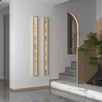10x90 см. Декор для дома, рама из хрусталя, фарфоровая картина, современная декоративная картина для гостиной, настенная картина для длинного дивана, подвесная картина 10x90cm Black Frame
