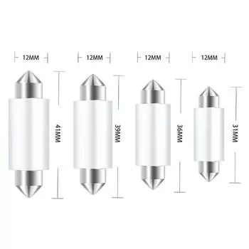 10x C5W 12v светодиодная гирлянда светодиодная лампа C10W Canbus 31MM 36MM39MM41MM интерьерный светильник для чтения белый 36mm белый
