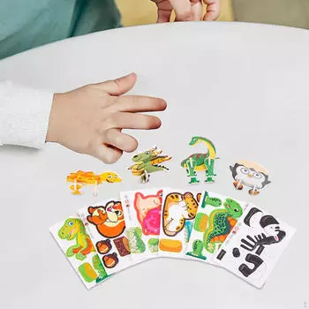 10x Craft DIY 3D Puzzle Творчество Воображение Развивающая игрушка Мелкая моторика Игрушки Монтессори для