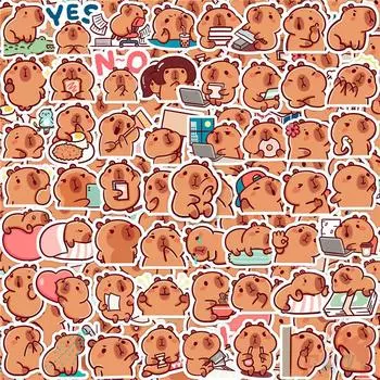 110 шт./компл. мини-дневник Capybara, наклейки для самостоятельного изготовления, альбомы, декор, наклейки
